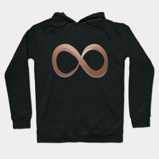 Infinity Rose Gold Shadow Silhouette Anime Style Collection No. 260 Hoodie